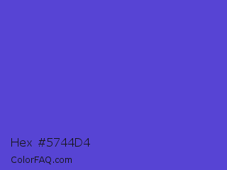 Hex #5744d4 Color Image