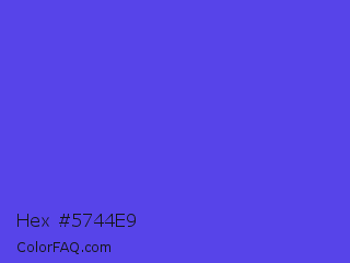 Hex #5744e9 Color Image