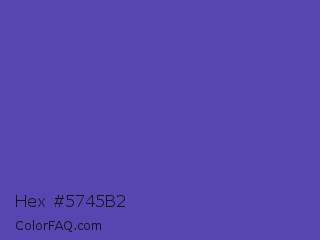 Hex #5745b2 Color Image