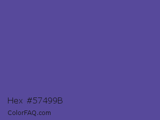 Hex #57499b Color Image
