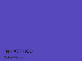 Hex #5749bd Color Image