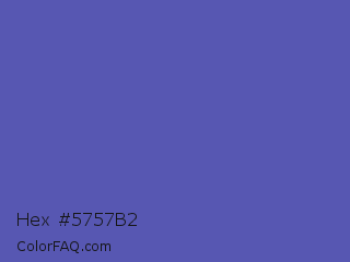 Hex #5757b2 Color Image