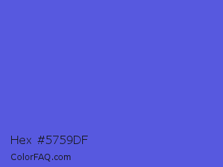 Hex #5759df Color Image