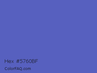 Hex #5760bf Color Image