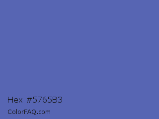 Hex #5765b3 Color Image