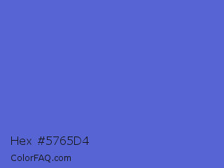 Hex #5765d4 Color Image