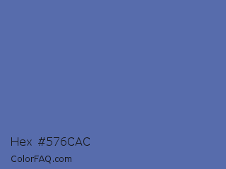 Hex #576cac Color Image