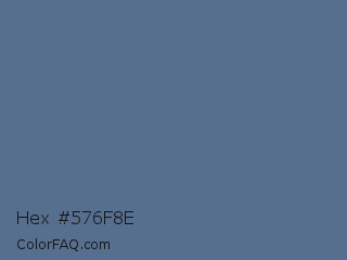 Hex #576f8e Color Image
