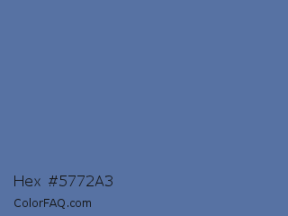 Hex #5772a3 Color Image