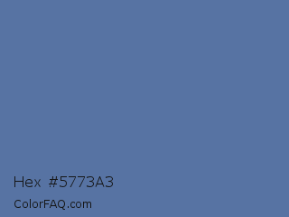 Hex #5773a3 Color Image