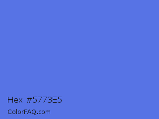 Hex #5773e5 Color Image