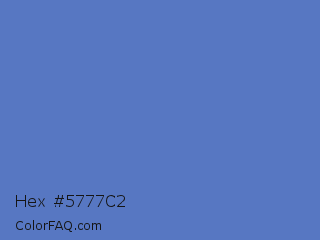 Hex #5777c2 Color Image