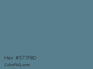 Hex #577f8d Color Image