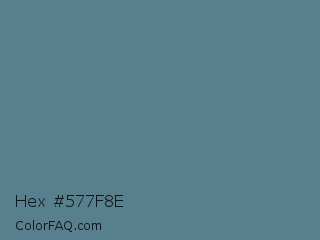 Hex #577f8e Color Image