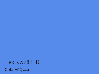 Hex #578beb Color Image