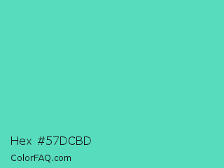 Hex #57dcbd Color Image