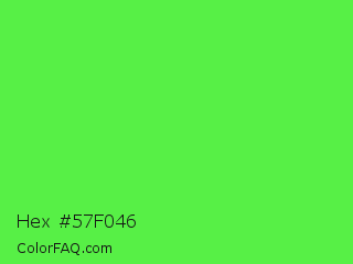 Hex #57f046 Color Image