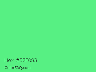 Hex #57f083 Color Image