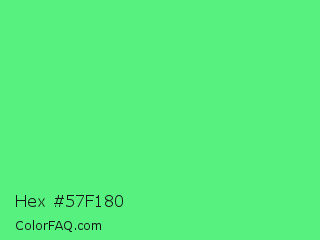 Hex #57f180 Color Image