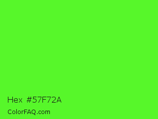 Hex #57f72a Color Image
