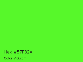 Hex #57f82a Color Image