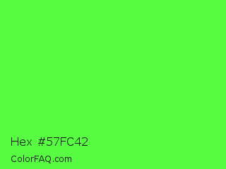 Hex #57fc42 Color Image