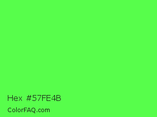 Hex #57fe4b Color Image