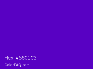 Hex #5801c3 Color Image