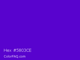 Hex #5803ce Color Image