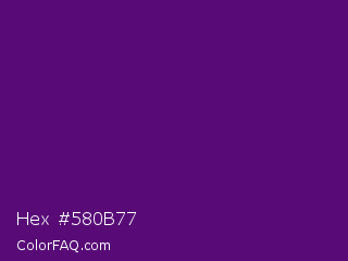 Hex #580b77 Color Image