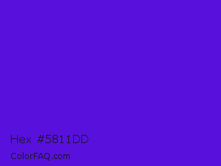 Hex #5811dd Color Image