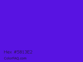 Hex #5813e2 Color Image