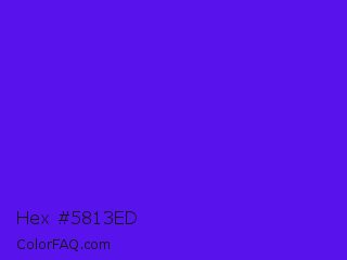 Hex #5813ed Color Image