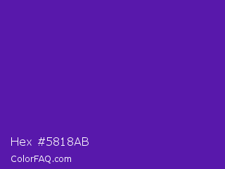 Hex #5818ab Color Image