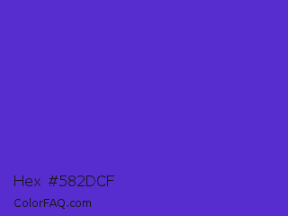 Hex #582dcf Color Image