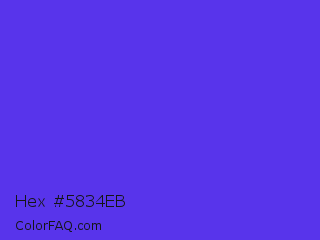 Hex #5834eb Color Image