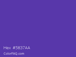 Hex #5837aa Color Image