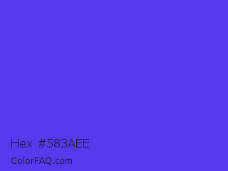 Hex #583aee Color Image