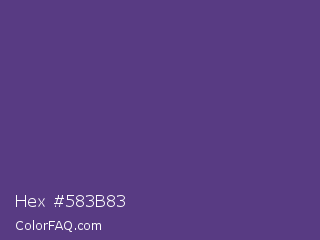 Hex #583b83 Color Image