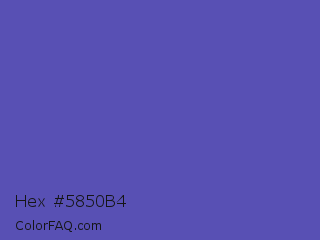 Hex #5850b4 Color Image