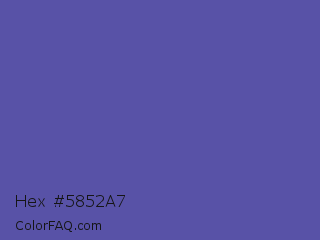 Hex #5852a7 Color Image