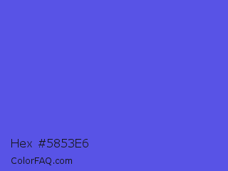 Hex #5853e6 Color Image