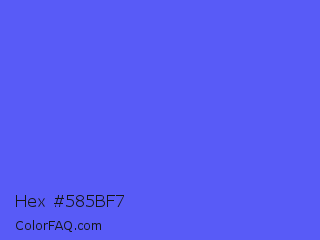 Hex #585bf7 Color Image