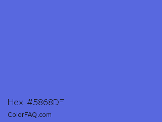 Hex #5868df Color Image