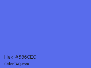 Hex #586cec Color Image