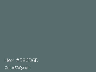 Hex #586d6d Color Image
