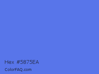 Hex #5875ea Color Image