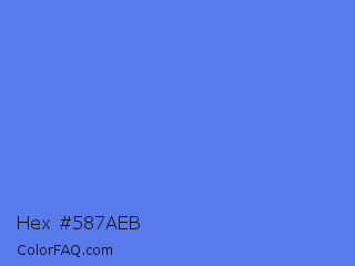 Hex #587aeb Color Image