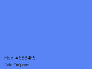 Hex #5884f5 Color Image
