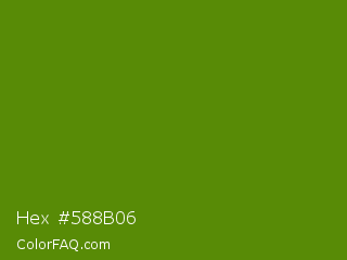 Hex #588b06 Color Image
